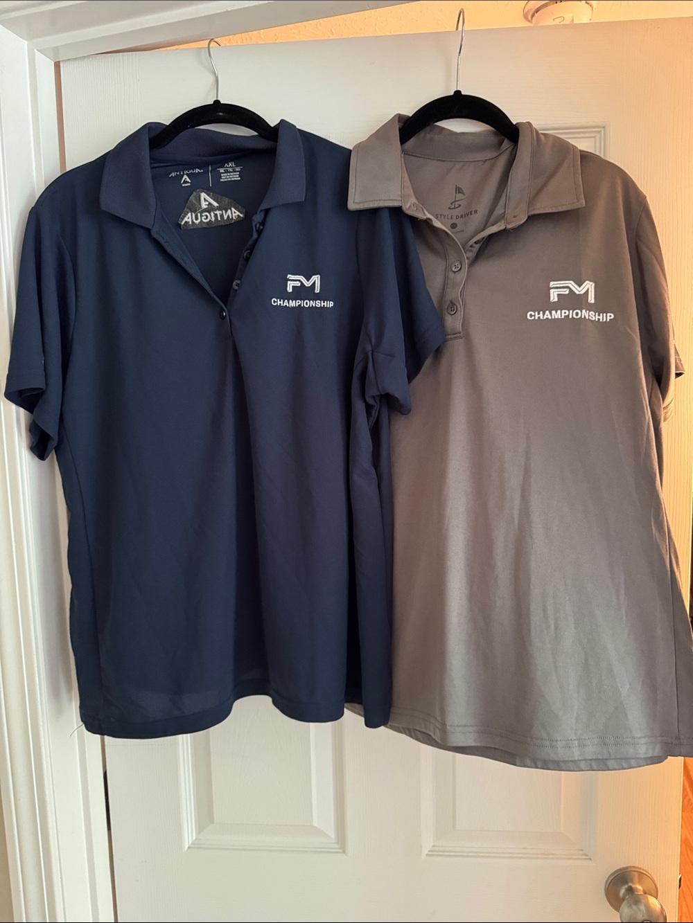 📌Bundle: Antigua & StyleDriver XXL Golf Shirts - Navy/Gray